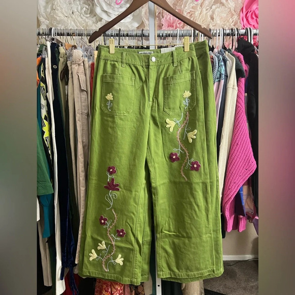 NWT We The Free Summer Bloom Embroidered Jeans, Sz 24 - Picture 5 of 10